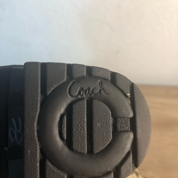 Authentic Coach Size 6 Knee High Rubber Jacquard Boots - Picture 13 of 16